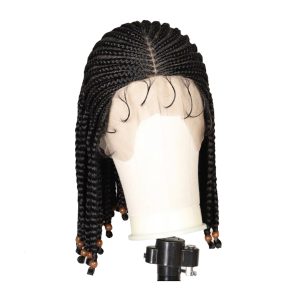 Perruque Tresses africaines – Noir et rouge noire